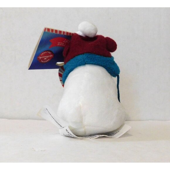 Hallmark Northpole Christmas Tree Ornament Plush Bear Candy Cane - Picture 3 of 8